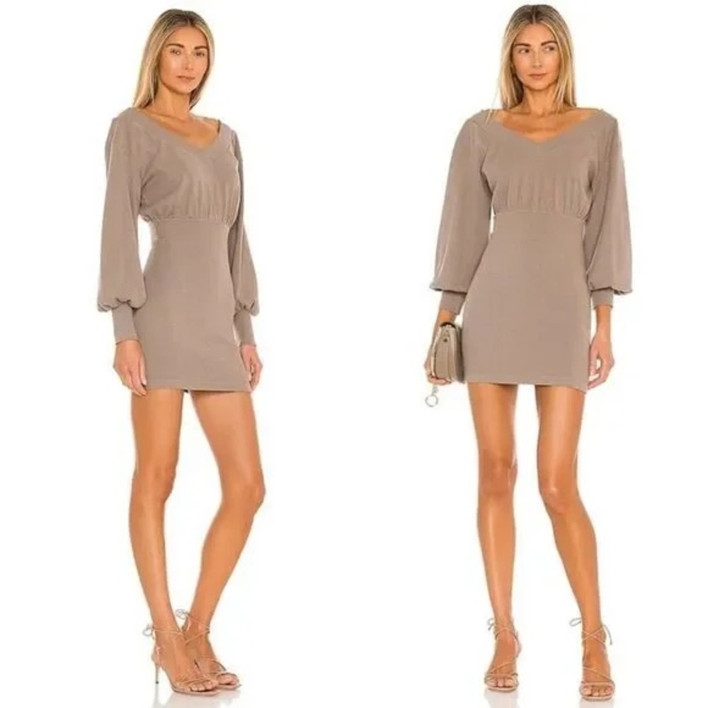 NWOT Majorelle Tasya Mini Dress Taupe Gray XS